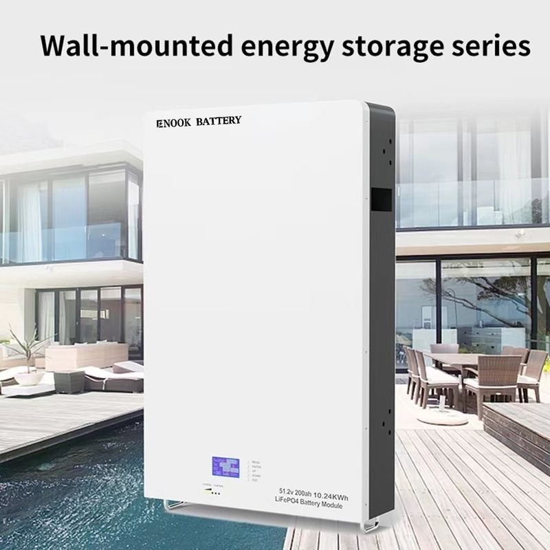 PowerWall 51.2V 100Ah Uzun süreli güç kaynağı için ev enerji depolama bataryası