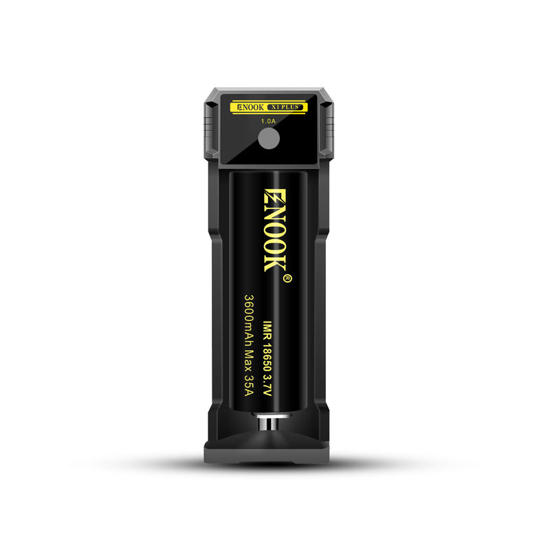Tek Slot Lityum İyon Pil Şarj cihazı 1.0A Akım USB 18650 Hızlı Pil Şarj cihazı