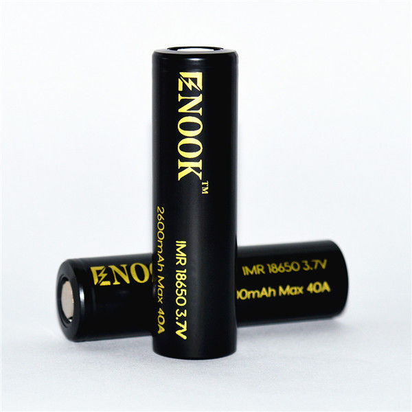 Enook yüksek boşaltma hızı 18650 küre pil enook 18650 2600mAh 40A 18650 lityum iyon pil
