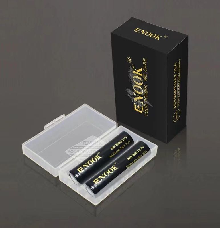 18650 Şarj edilebilir Lityum İyon Pil Hücresi 3.7V 3600mAh Düz Üst Tipi