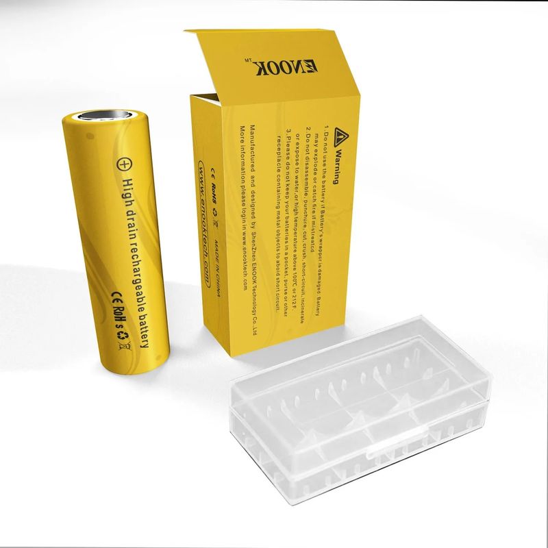 Doublepow Alışveriş fiyatı 18650 3.7V 2200mah şarj edilebilir pil hücresi 40A 3.7V mod 18650 sarı li-ion pil