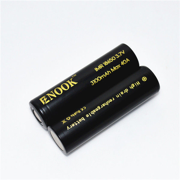 3100mAh 3.7V 18650 Button Top Li Ion Bataryaları 40A Yüksek İndirimli Şarj edilebilir Pil