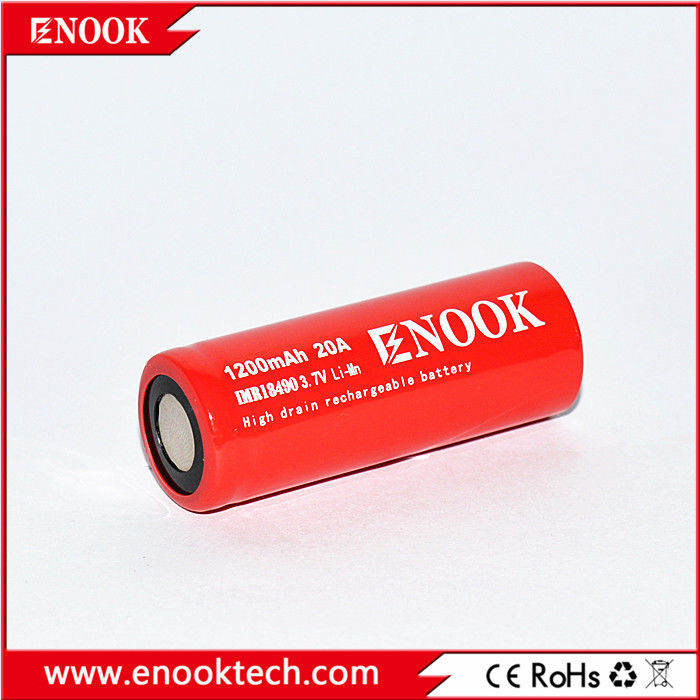 18490 1200mAh enook 20A 3.7v elektrikli bisiklet için 18490 şarj edilebilir pil PK agm pil 12V