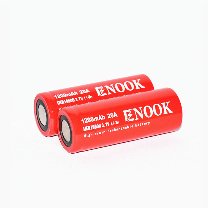 Enook 1200mAh 20A Lityum İyon Pil Hücresi 3.7V 18500 Şarj edilebilir Li Ion Pil