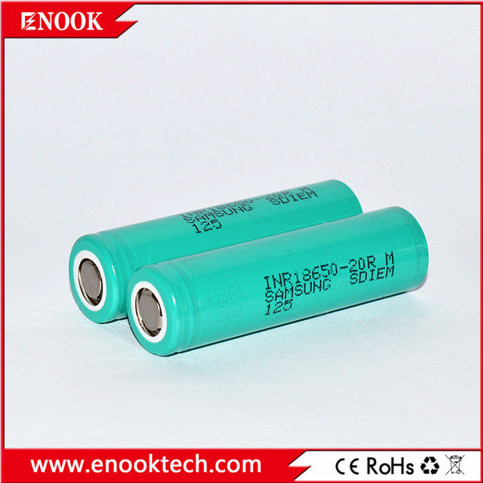 Stokta 18650 samsung 20R 3.7v 2000mah 18650 Lityum Şarj edilebilir Li-ion Pil Akü Paketi için