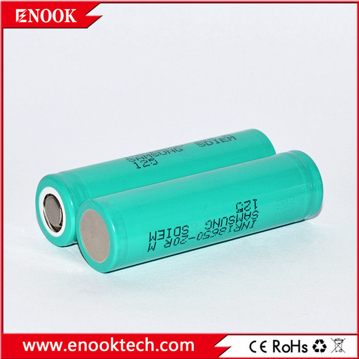 Stokta 18650 samsung 20R 3.7v 2000mah 18650 Lityum Şarj edilebilir Li-ion Pil Akü Paketi için