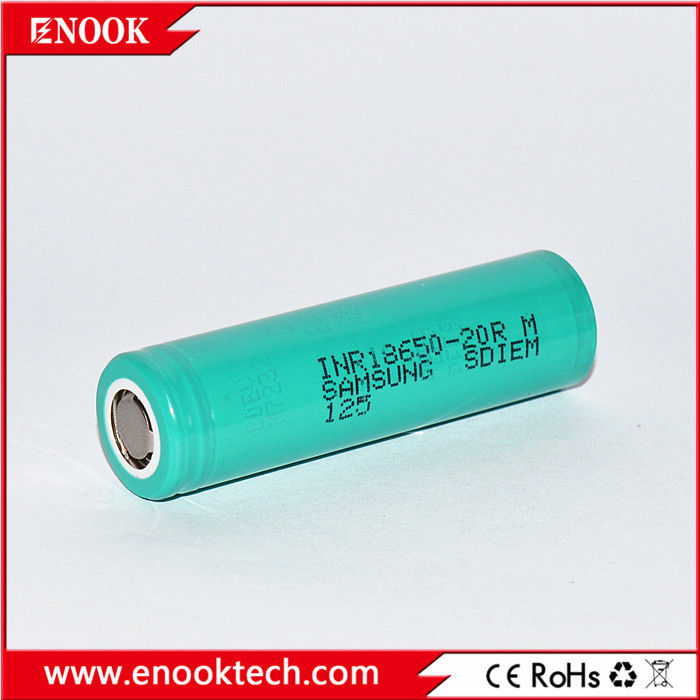 Stokta 18650 samsung 20R 3.7v 2000mah 18650 Lityum Şarj edilebilir Li-ion Pil Akü Paketi için