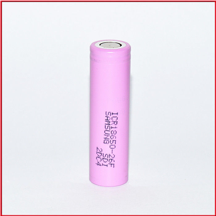 Yeniden şarj edilebilir 18650 Pil Hücresi 3.7V 2600mah