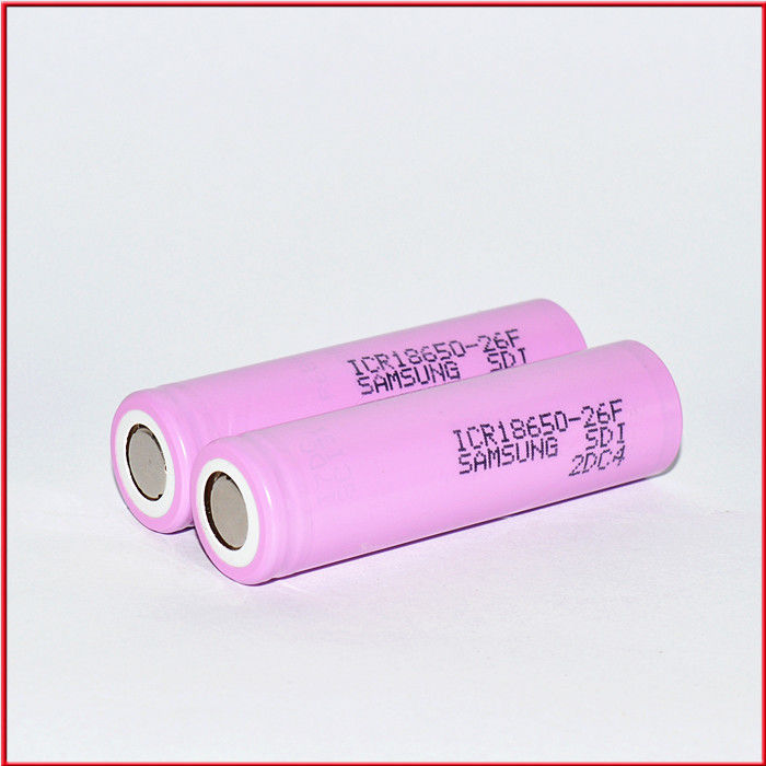 Yeniden şarj edilebilir 18650 Pil Hücresi 3.7V 2600mah