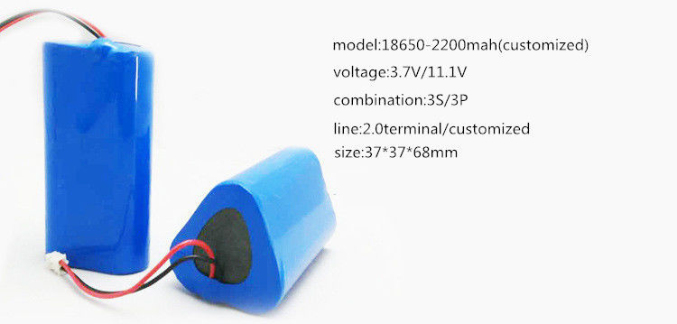 3S3P 18650 Lityum İyon Pil Paketi 2200mah 3.7V 11.1V Elektrikli aletler için