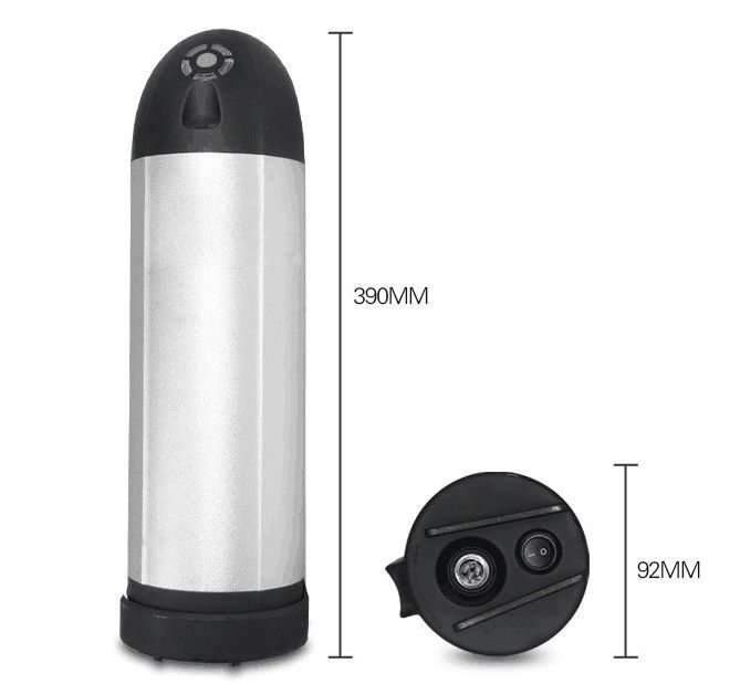 36V 20Ah E Bisiklet Lityum Pil Paketi Gümüş Kazan Tip Özel