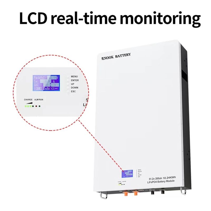 51.2V Ev Enerji Depolama Bataryası LFP LiFePO4 Güneş Bataryası Hibrit Inverter için
