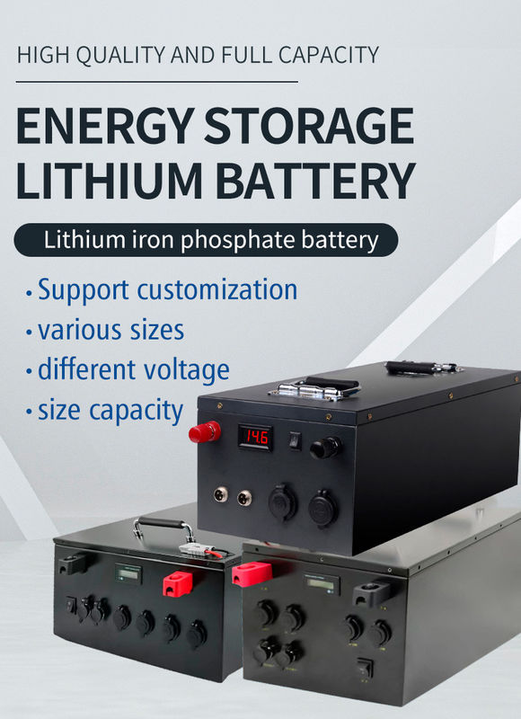 Siyah 51.2V 200Ah LiFePo4 Lityum iyon Golf Araba Pil 10KW Sunucu Rack Pil