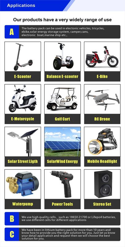 1500W Piller Elektrikli Bisikletler 48v lityum iyon pil 25AH 30ah 40ah BMS ile Ebike Scooter için