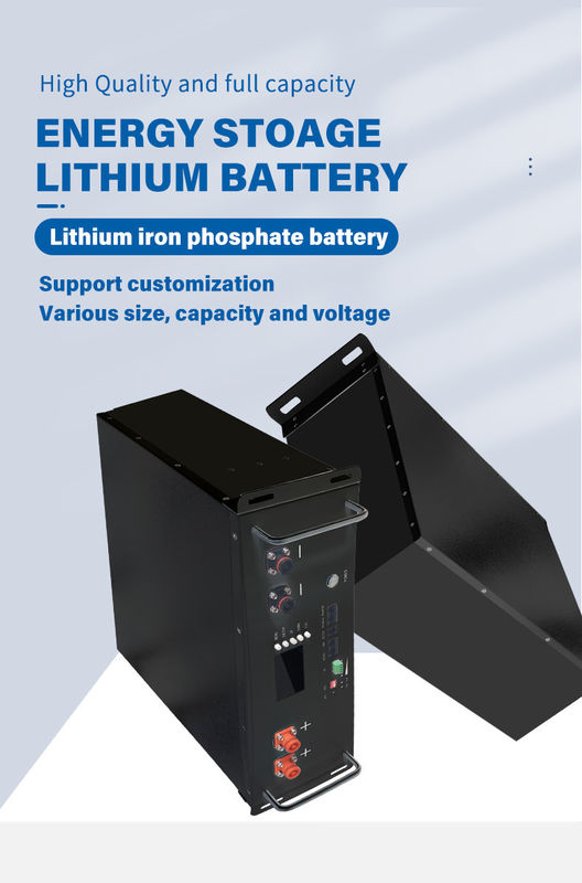 51.2V Enerji Depolama Bataryası LiFePO4 Akü Tipi ile Sunucu Rackı için
