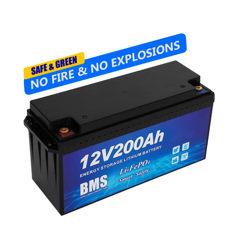 12V 100Ah Derin Döngü İyon Pil 200Ah 24V Lityum İyon Pil Paketi Kamp Arabası RV Tekne