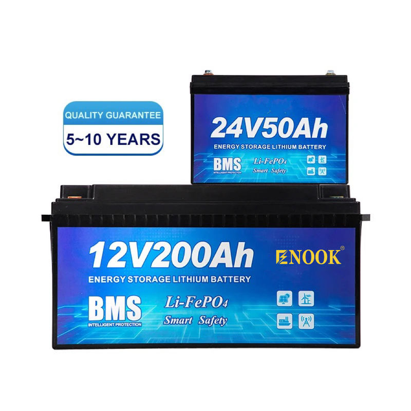 Güneş Enerjisi Depolama Sistemi için 12V 24V LFP Li Ion Pilleri 50ah 100ah 150ah 200ah 300ah 400ah