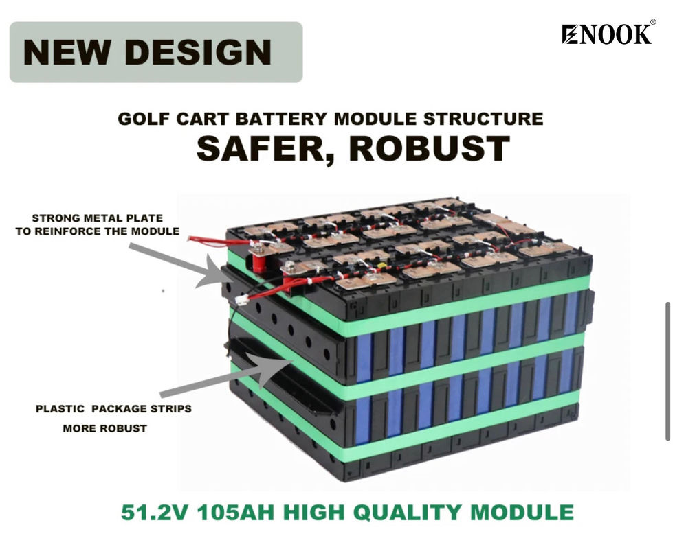 Sıcak Satış 51.2 Volt Lityum İyon Pil Eko Dost 58.4V Lityum Demir Fosfat Golf Arabası Pil