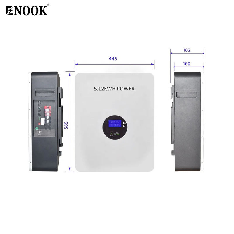 Uzun Döngü Ömrü 51.2v Ev Enerji Depolama Bataryası 100ah Lityum Demir Fosfat Bataryası OEM/ODM CE Kabul Edilen