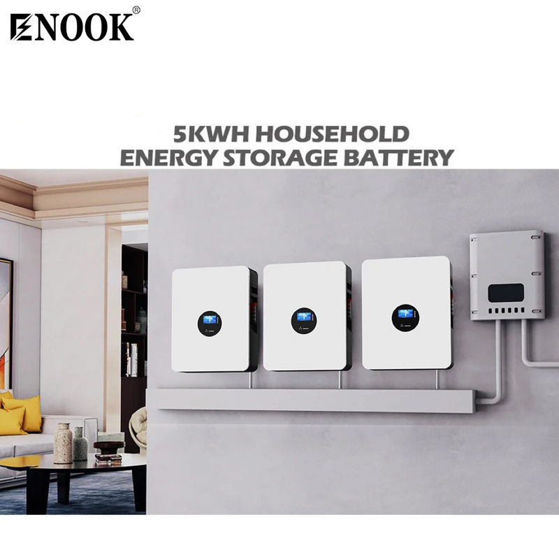 Özelleştirme 51.2V 100A 5.12KWh Lifepo4 Akıllı BMS ile Ev Depolama Pil