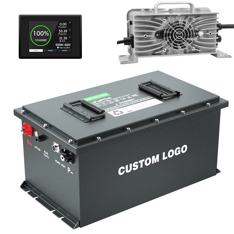OEM/ODM Lifepo4 Pil Golf Araba Pil 24V 36V 48V 72V 50Ah 100Ah 200Ah Akıllı BMS ile