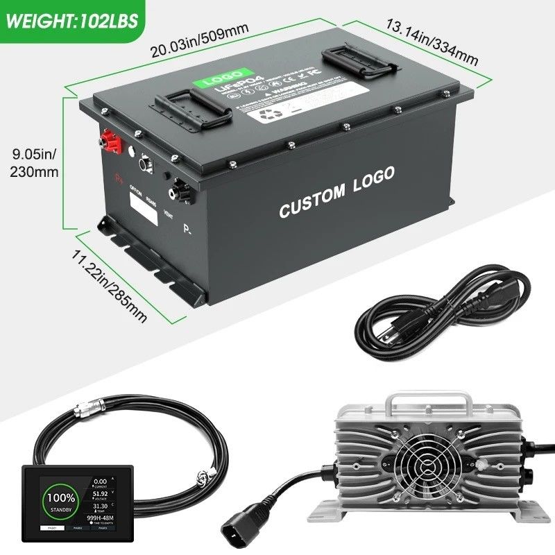 105ah 150ah 24v 36 volt 72V Lityum Demir Fosfat Pil Golf Araba Pil Uzun Süren