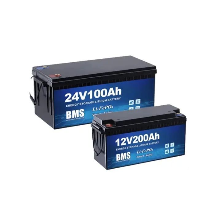 Ev Güneş Depolama Sistemi ve RV için derin döngü ömrü 4000 Times 12V 200ah LiFePO4 pil