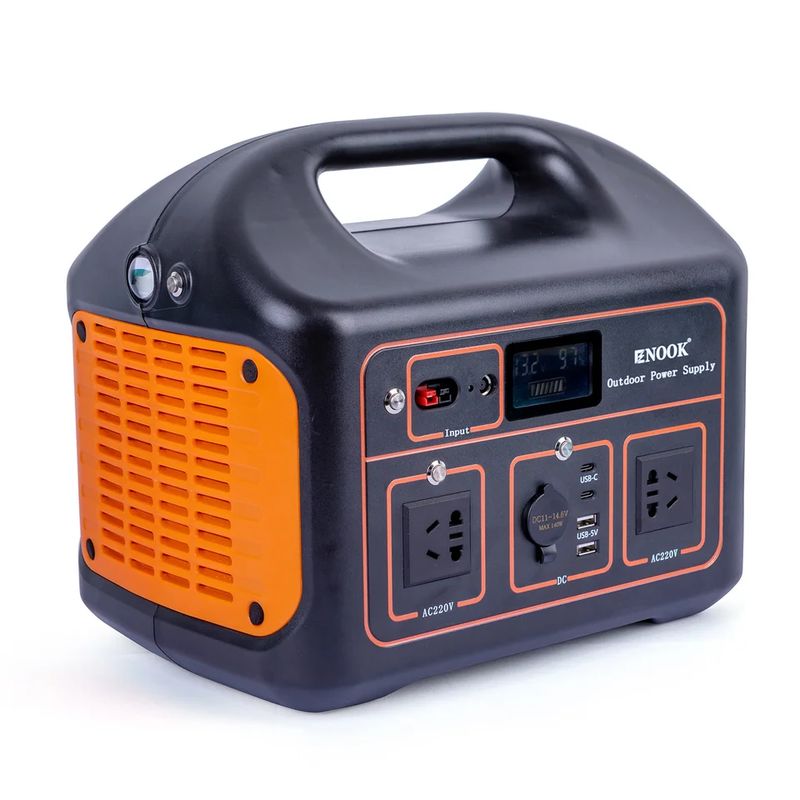 Açık hava acil taşınabilir güç istasyonu AC adaptörü ile 1000W saf sinüs dalgası